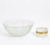 Dose by René Lalique, Milchglas, Metallmontierung, sold Jan 2016