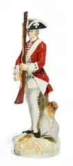 Infanterist by Meissen, 1910, Porzellan, farbig und gold staffiert, sold Nov 2016