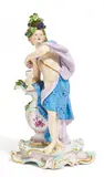 Allegorie 'Der Herbst' by Meissen, Porzellan, farbig und gold staffiert, sold Nov 2016