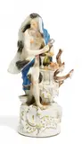 Allegorie 'Der Winter' by Meissen, Porzellan, farbig und gold staffiert, sold Nov 2016