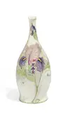 Rozenburg, Kleine Balustervase mit Violetten Irisblüten