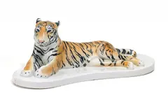 Tiger by Meissen, Porzellan, farbiges Dekor, sold Nov 2016