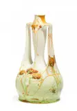 Rozenburg, Kalebassenförmige Vase mit Stilisiertem Blumendekor
