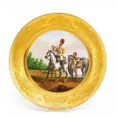 Regimentsteller der Reitergarde by Kpm, Petersburger Porzellanmanufaktur, sold Nov 2016