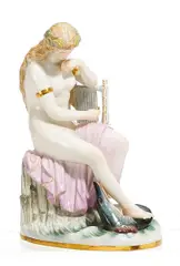 Loreley by Meissen, Porzellan, farbig und gold staffiert, sold Nov 2016