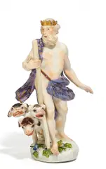 Hades mit Zerberus by Meissen, Porzellan, farbig und gold staffiert, sold Nov 2016