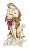 Allegorie 'Der Winter' by Meissen, Porzellan, farbig und gold staffiert, sold Nov 2016