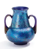 Loetz Witwe, Zweihenkelvase 'Cobalt Papillon'