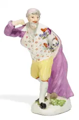 Pantalone by Meissen, Porzellan, farbig staffiert, sold Nov 2016