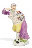 Pantalone by Meissen, Porzellan, farbig staffiert, sold Nov 2016