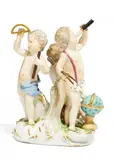 Allegorie "Die Astronomie" by Meissen, Ende 18. Jh, Porzellan, farbig und gold staffiert, sold Nov 2017