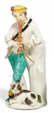 Hirte mit Hund by Meissen, Porzellan, farbig und gold staffiert, sold May 2017