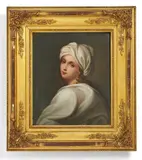 Kpm, Bildplatte mit Bildnis der Beatrice Cenci, Porzellan, farbig bemalt