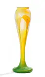 Große balusterförmige Vase mit Calla-Blüten by Cristallerie Daum, sold May 2017