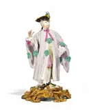 L'Avvocato aus der Commedia dell'Arte by Meissen, Porzellan, farbig und gold staffiert, sold Nov 2016