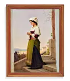 Kpm, Porzellangemälde Italienerin