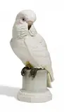 Kakadu by Nymphenburg, Porzellan, farbiges Unterglasurdekor, sold May 2017