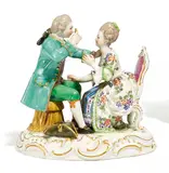 Gruppe 'Der Augenarzt' by Meissen, Porzellan, farbig und gold staffiert, sold May 2017