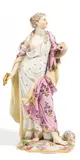 Allegorie 'Die Gerechtigkeit' by Meissen, Porzellan, farbig und gold staffiert, sold May 2017