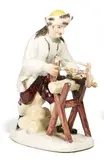 Holz sägender Bauer by Meissen, sold May 2017