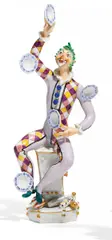 Jongleur by Meissen, 1976, Porzellan, farbig und gold staffiert, sold Nov 2017
