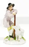 Bauer mit Hund by Meissen, Um 1750, Porzellan, farbig staffiert, sold Nov 2017