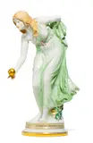Kugelspielerin by Meissen, Porzellan, farbig und gold bemalt, sold May 2018