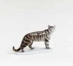Stehende Tigerkatze by Rosenthal, Porzellan, farbig dekoriert, sold Jan 2018