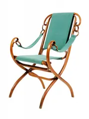 Gebrüder Thonet, Klappfauteuil Nr. 2, Vor 1895, Buchenholz, massiv gebogen