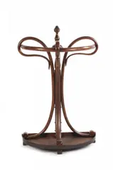 Trumeauschirmständer by Thonet, Zwischen 1885-1914, Buchenholz, massiv gebogen, Blech, sold Jan 2019