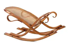 "Faulenzer" by Thonet, Um 1900, Buchenholz, massiv gebogen, Geflecht, sold Jan 2019
