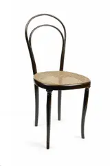 Sessel Nr.8 by Thonet, Um 1860, Buchenholz, massiv gebogen, Geflecht, sold Jan 2019