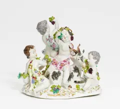 Allegorie "Der Herbst" by Meissen, 18.Jh, Porzellan, farbig und gold staffiert, sold Nov 2019
