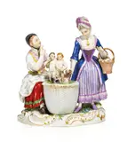 Allegorie "Die Liebe" by Meissen, Porzellan, farbig und gold staffiert, sold May 2019