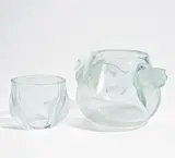Vase mit Tulpendekor, Vase mit Orchideen und Schale mit Vogelfries by René Lalique, Farbloses Glas, tlw, sold Jan 2019