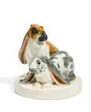 Englische Widderkaninchen by Meissen, Vor 1924, Porzellan, farbiges Dekor, sold Nov 2018