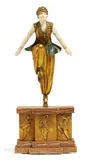 Danseuse Orientale by Demetre Chiparus, Um 1925, Kaltbemalte Bronze, Elfenbein, sold Nov 2018