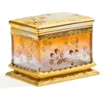 Cristallerie Daum, Dose mit Erdbeerdekor