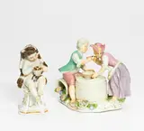 Gruppe "Breiesser" by Meissen, Spätes 18.Jh, Porzellan, farbig und gold staffiert, sold Jan 2020