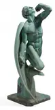 Hans Wildermann, Gartenskulptur Schmied, Datiert 1916, Bronze
