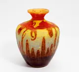 Wolfgang Schneider, Große gebauchte Vase 'Orchidées'