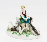 Allegorie "Der Frühling" by Meissen, Porzellan, farbiges Dekor, sold May 2019