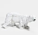 Eisbär by Meissen, Porzellan, sparsam farbig staffiert, sold Jan 2020