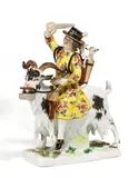 Schneider auf Ziegenbock by Meissen, vor 1924, Porzellan, farbig und gold staffiert, sold May 2019