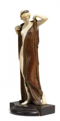 Ernst Seger, "Phryne", Anfang 20.Jh, Elfenbein, Holz, Metall