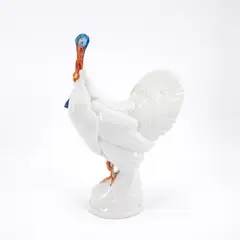 Truthahn by Meissen, Vor 1924, Porzellan, sparsam farbig staffiert, sold Nov 2023