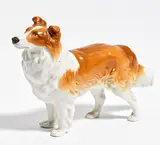 Figur Eines Collies by Meissen, Porzellan, farbig staffiert, sold Jan 2020