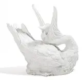 Großer Pelikan mit Karpfen by Meissen, 1977, Porzellan, weiß, sold Nov 2019
