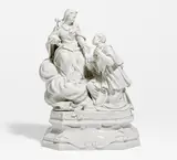 Meissen, Die Jungfrau Maria erscheint dem heiligen Johannes von Palafox, 19. Jh, Porzellan, weiß