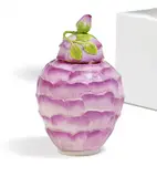 Teedose in Form einer Rosenblüte by Meissen, Um Mitte 18. Jh, Porzellan, farbig staffiert, sold May 2025